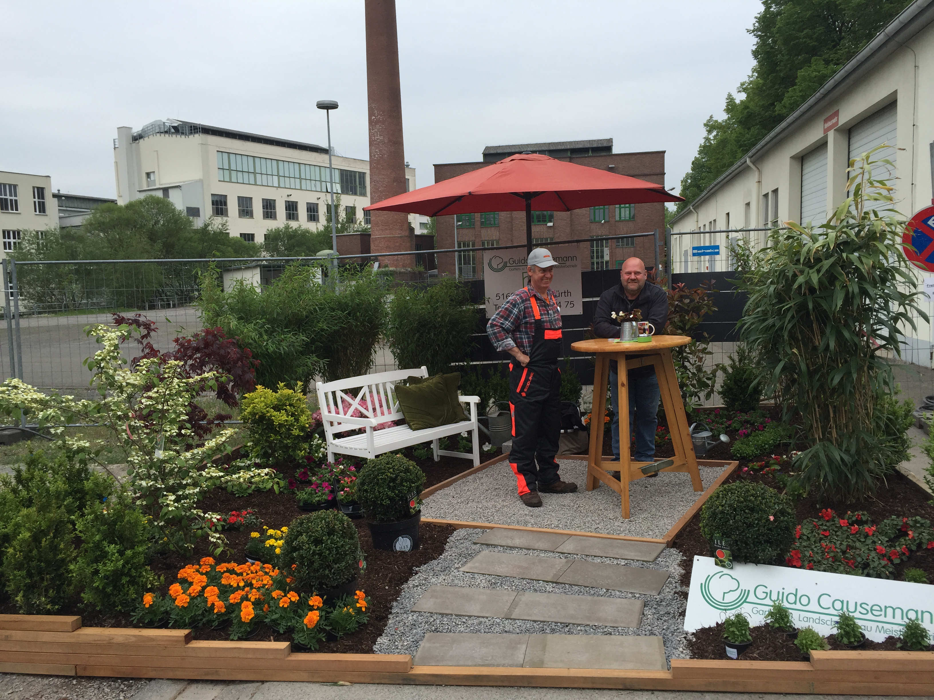 Präsentation der Aussteller; hier Garten- und Landschaftsbau G. Causemann