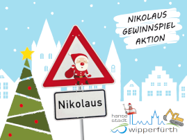 Der Nikolaus besucht die Baustelle